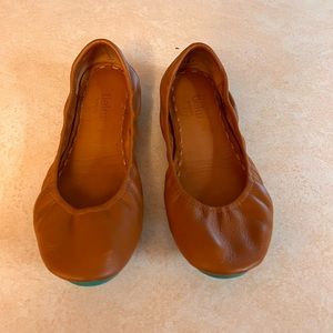 Tieks tan ballet flats size 9